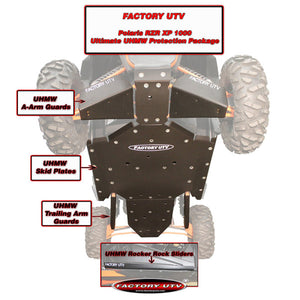 FactoryUTV XP1000 Ultimate 1/2" UHMW Skid Plate